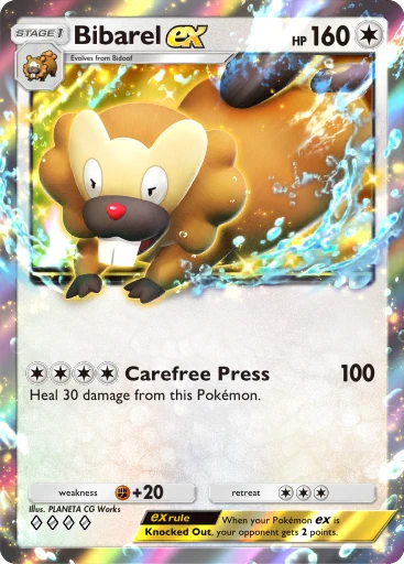 Bibarel ex (#87, Shining Revelry) • Pokémon TCG Pocket