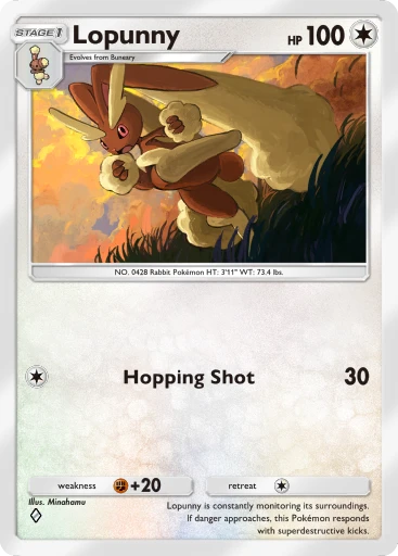 Lopunny (Shining Revelry #67/110, 1-Diamond) | Pokmon TCG Pocket