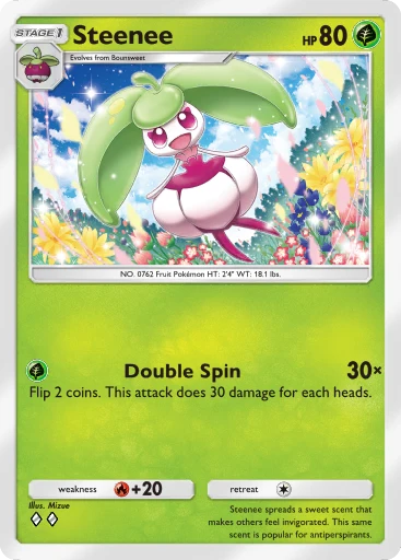 Steenee (Celestial Guardians #19/239, 2-Diamonds) | Pokmon TCG Pocket Steenee (Celestial Guardians #19/239, 2-Diamonds) | Pokmon TCG Pocket