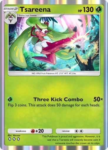 Tsareena (Celestial Guardians #158/239, 1-Star) | Pokmon TCG Pocket Tsareena (Celestial Guardians #158/239, 1-Star) | Pokmon TCG Pocket