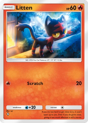 litten pokemon card shiny Pokemon Scarlet and Violet Marked Shiny Litten 6IV-EV Trained – Pokemon4Ever main image 1