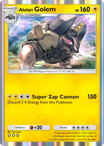 Alolan Golem (Celestial Guardians #61/239, 3-Diamonds) | Pokmon TCG Pocket