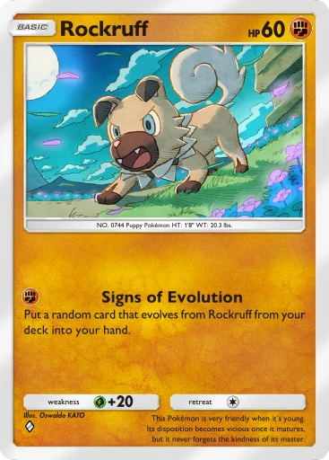 Rockruff (Mega Rising #310/331, 1-Star Shiny) | Pokmon TCG Pocket