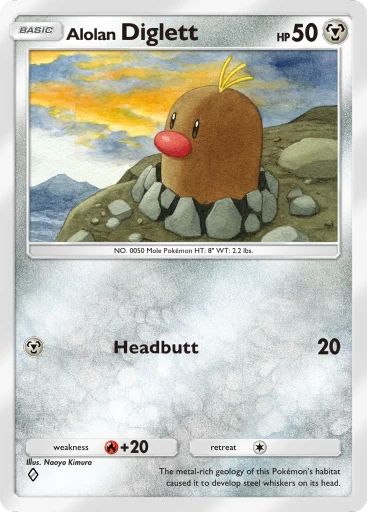Alolan Diglett (Mega Rising #311/331, 1-Star Shiny) | Pokmon TCG Pocket