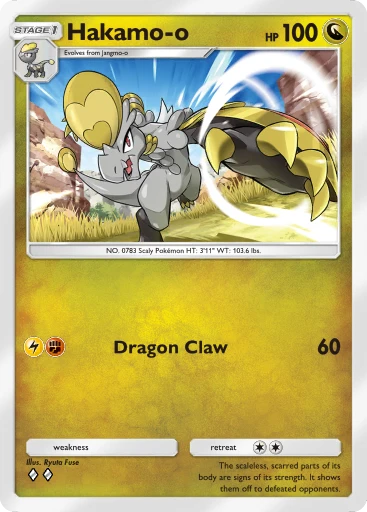 Hakamo-o (#126, ♦️♦️, Celestial Guardians) • Pokémon TCG