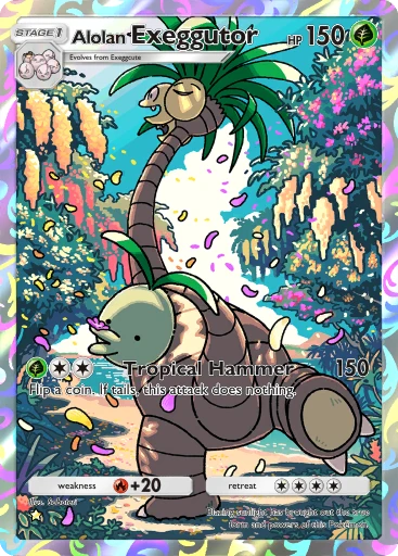 Alolan Exeggutor (Celestial Guardians #156/239, 1-Star) | Pokmon TCG Pocket