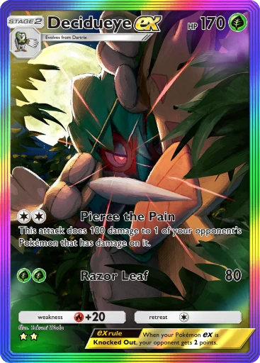 Decidueye ex (Celestial Guardians #198/239, 2-Stars) | Pokmon TCG Pocket