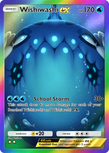 Wishiwashi ex (#202, Celestial Guardians) • Pokémon TCG Pocket