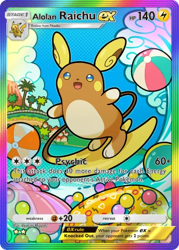 Alolan Raichu ex (Celestial Guardians #203/239, 2-Stars) | Pokmon TCG  Pocket