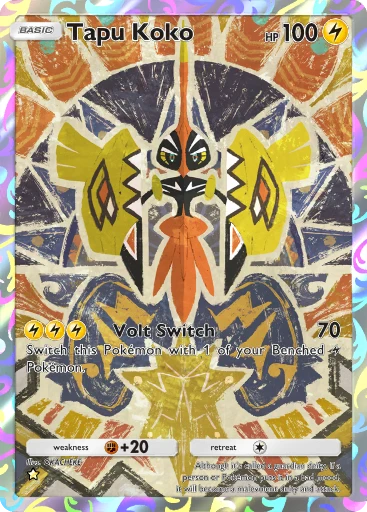 pokemon cards tapu koko Tapu Koko V - 072/202 Ultra Rare main image 1
