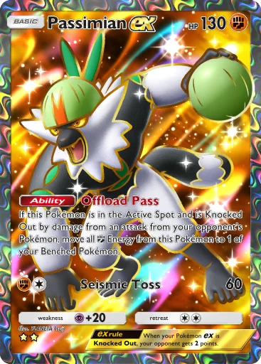 Passimian ex (Celestial Guardians #187/239, 2-Stars) | Pokmon TCG Pocket