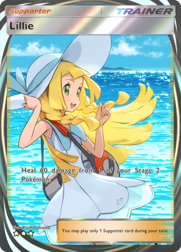 Pokemon Cards Game Lillie's Ribombee AR 105/100 Battle
