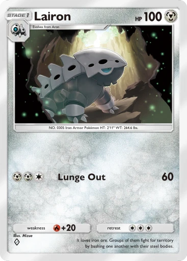 Lairon (Extradimensional Crisis #49/103, 1-Diamond) | Pokmon TCG Pocket Lairon (Extradimensional Crisis #49/103, 1-Diamond) | Pokmon TCG Pocket
