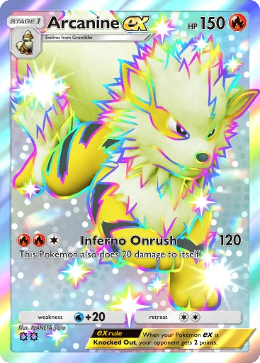 Arcanine ex (Deluxe Pack: ex #63/379, 4-Diamonds) | Pokémon TCG Pocket