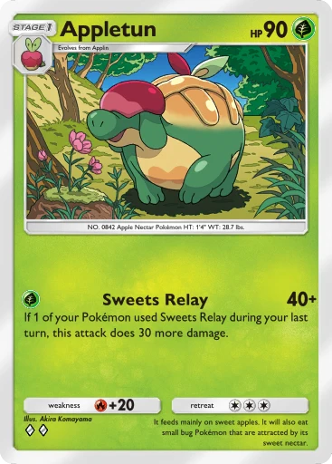Appletun (Eevee Grove #7/107, 2-Diamonds) | Pokémon TCG Pocket