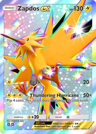 Zapdos ex (#104, ♦️♦️♦️♦️, Genetic Apex) • Pokémon