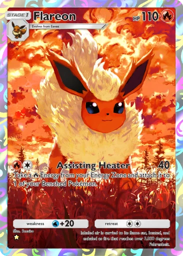 PSA9ブースターEX ポケキュン　FLAREON ポケモン ブースターEX ポケキュン 海外版 英語版 Flareon EX - RC28/RC32