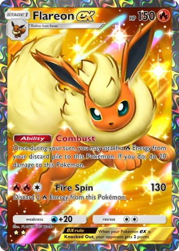 Flareon (#71, ⭐, Eevee Grove) • Pokémon TCG Pocket