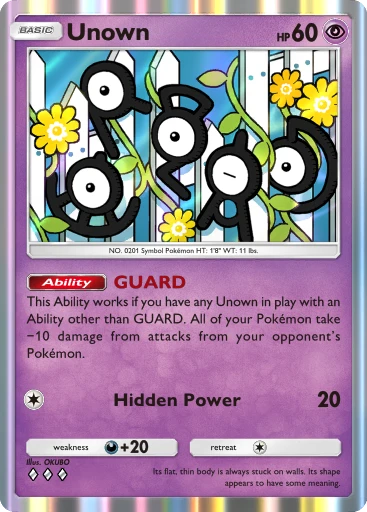Unown (Wisdom of Sea and Sky #84/241, 3-Diamonds) | Pokmon TCG Pocket