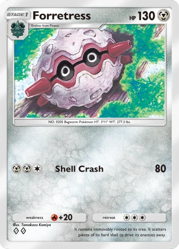 Forretress (Wisdom of Sea and Sky #121/241, 2-Diamonds) | Pokmon TCG Pocket Forretress (Wisdom of Sea and Sky #121/241, 2-Diamonds) | Pokmon TCG Pocket