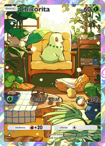 Chikorita (Wisdom of Sea and Sky #162/241, 1-Star) | Pokmon TCG Pocket Chikorita (Wisdom of Sea and Sky #162/241, 1-Star) | Pokmon TCG Pocket