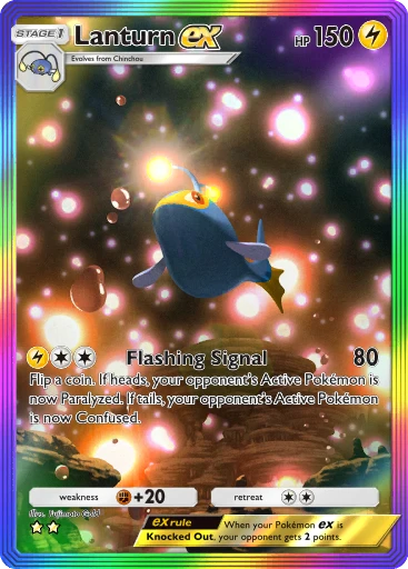 Lanturn ex (Wisdom of Sea and Sky #204/241, 2-Stars) | Pokmon TCG Pocket