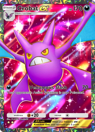 Crobat ex (Wisdom of Sea and Sky #192/241, 2-Stars) | Pokémon TCG