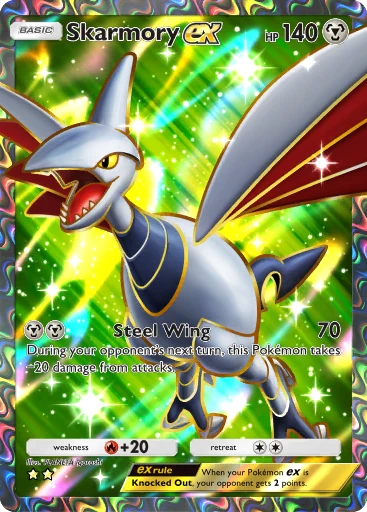 Skarmiry ex エアームドex Skarmory ex (#209, Wisdom of Sea and Sky) • Pokémon TCG Pocket