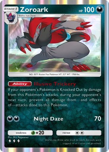 Zoroark (Secluded Springs #50/71, 3-Diamonds) | Pokmon TCG Pocket Zoroark (Secluded Springs #50/71, 3-Diamonds) | Pokmon TCG Pocket