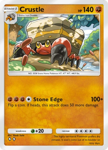 Crustle (Secluded Springs #47/71, 2-Diamonds) | Pokmon TCG Pocket Crustle (Secluded Springs #47/71, 2-Diamonds) | Pokmon TCG Pocket