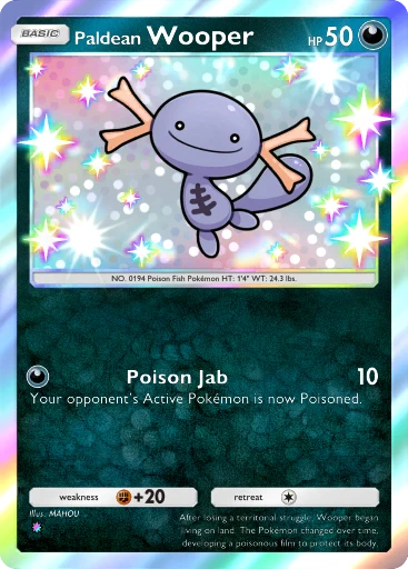 Paldean Wooper (Secluded Springs #100/71, 1-Star Shiny) | Pokmon TCG Pocket