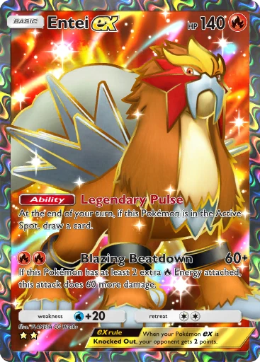 entei pokemon cards Rare Entei Pokemon Card Credit Card Credit Card Skin – Anime Town Creations