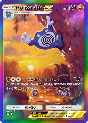 アメリカ購入品 綺麗 Poliwrath Poliwrath (#61, ♦️♦️♦️, Genetic Apex) • Pokémon TCG Pocket