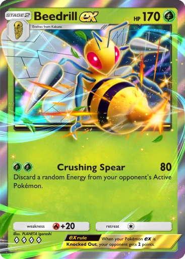 Beedrill ex (Shining Revelry #107/110, 2-Star Shiny) | Pokmon TCG Pocket Beedrill ex (Shining Revelry #107/110, 2-Star Shiny) | Pokmon TCG Pocket