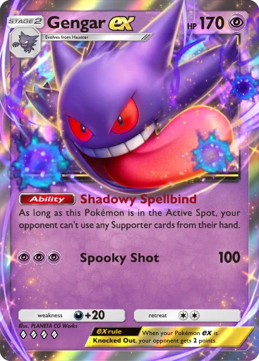Gengar ex (Dominação Genética #123/226, 4-Diamantes) | Pokémon TCG