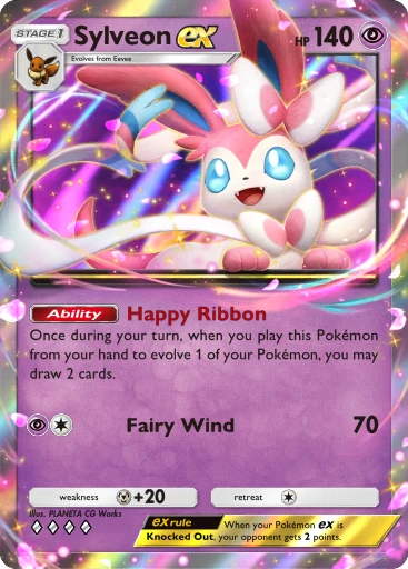 Sylveon ex (Eevee Grove #89/107, 2-Stars) | Pokémon TCG Pocket