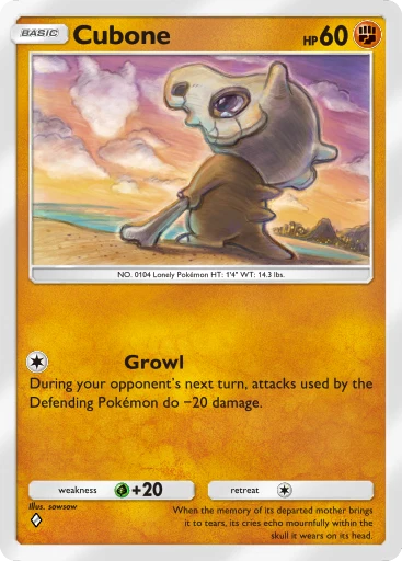 pokemon go cubone card 151 PokeArtica AI Artwork Custom Card main image 1