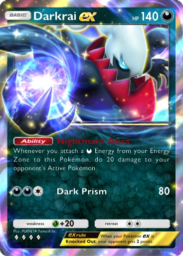 darkrai ex pokemon card price Darkrai EX - 107/108 - CGC 7.5 Near Mint+ - Dark Explorers main image 1