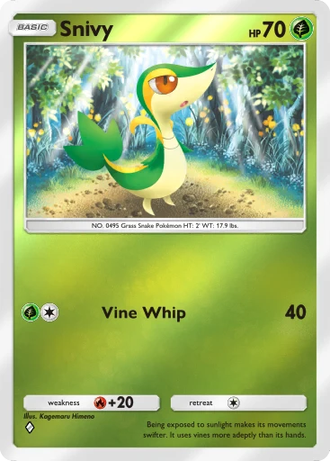 Snivy (Deluxe Pack: ex #33/379, 1-Diamond) | Pokmon TCG Pocket
