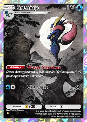 Greninja ex (Mega Rising #275/331, 2-Stars) | Pokémon TCG Pocket