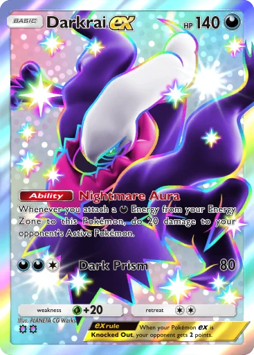 Darkrai-ex (Deluxepack-ex #378/379, 2-Sterne Shiny) | Pokémon TCG