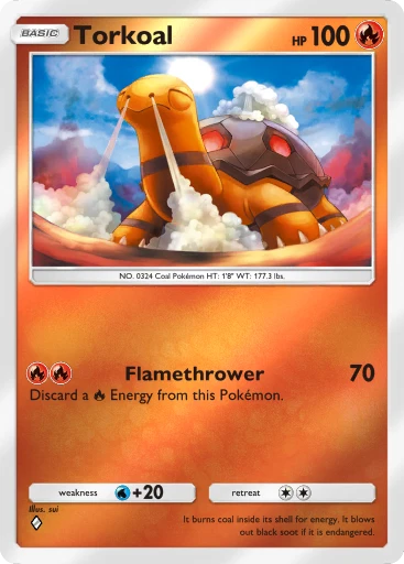pokemon card torkoal Torkoal V S1H 061/060 SR main image 1
