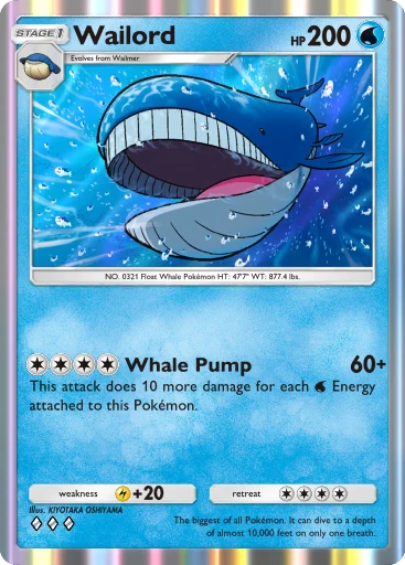 Wailord (Mega Rising #57/331, 3-Diamonds) | Pokmon TCG Pocket