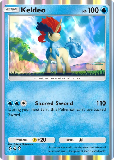 D.LEAGUE KELO トレカ キラ ノーマル セット Carta Pokémon TCG Keldeo EX (030/086) Fogo Branco