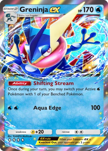 Greninja ex (Mega Rising #275/331, 2-Stars) | Pokémon TCG Pocket
