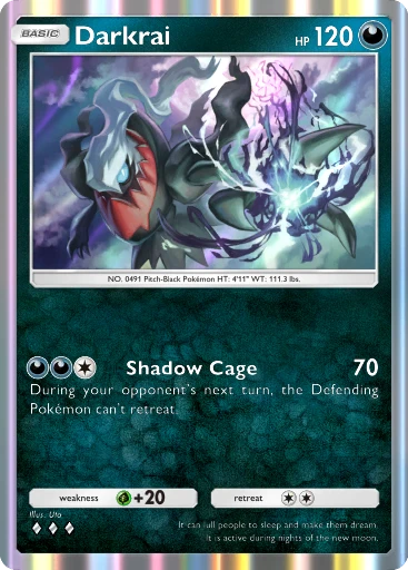 Darkrai ex (PROMO-A #42/92, Promo) | Pokémon TCG Pocket