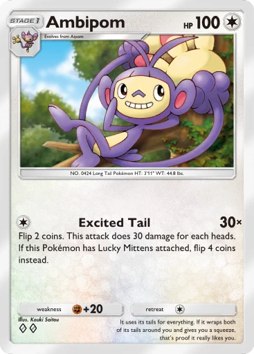 Ambipom (Mega Rising #186/331, 2-Diamonds) | Pokmon TCG Pocket Ambipom (Mega Rising #186/331, 2-Diamonds) | Pokmon TCG Pocket