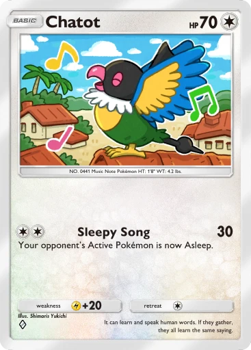 Chatot (Mega Rising #198/331, 1-Diamond) | Pokmon TCG Pocket Chatot (Mega Rising #198/331, 1-Diamond) | Pokmon TCG Pocket