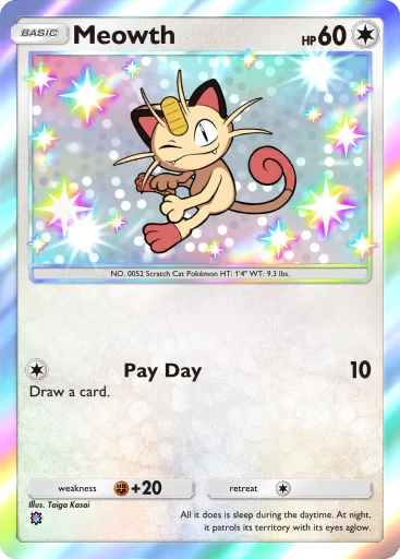 Meowth (Genetic Apex #196/226, 1-Diamond) | Pokémon TCG Pocket