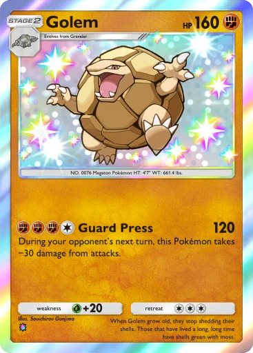 golem pokemon card price Alolan Golem GX main image 0